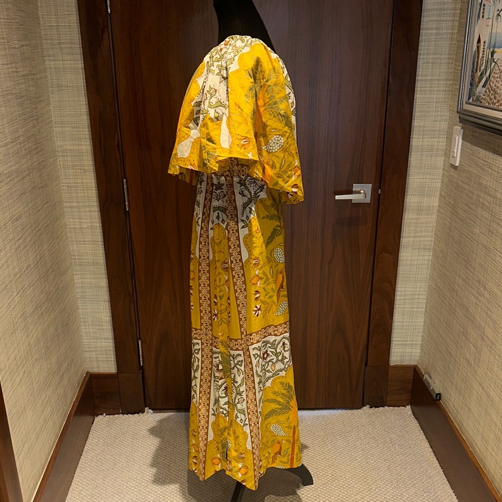 Johanna Ortiz Tropical Yellow One-Shoulder Dress - Picture 4 of 8